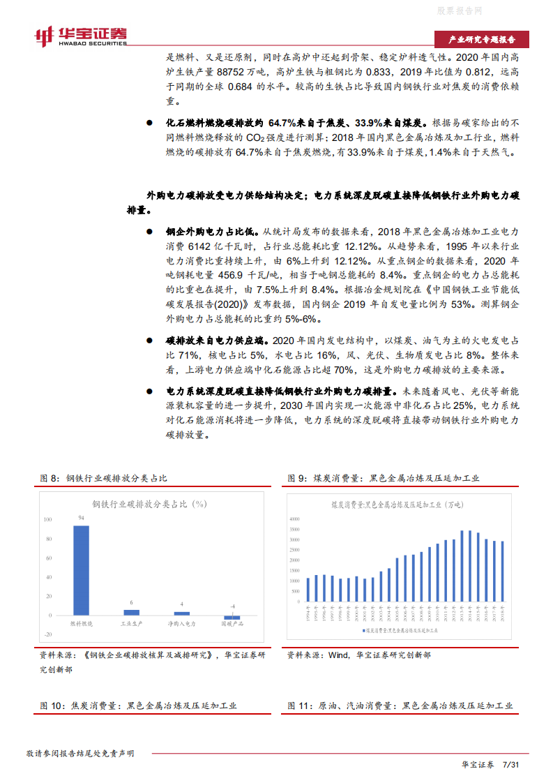 钢铁行业碳中和深度研究报告：未来十年投资上万亿，关注低碳技术提供者-华宝证券.pdf 第7页