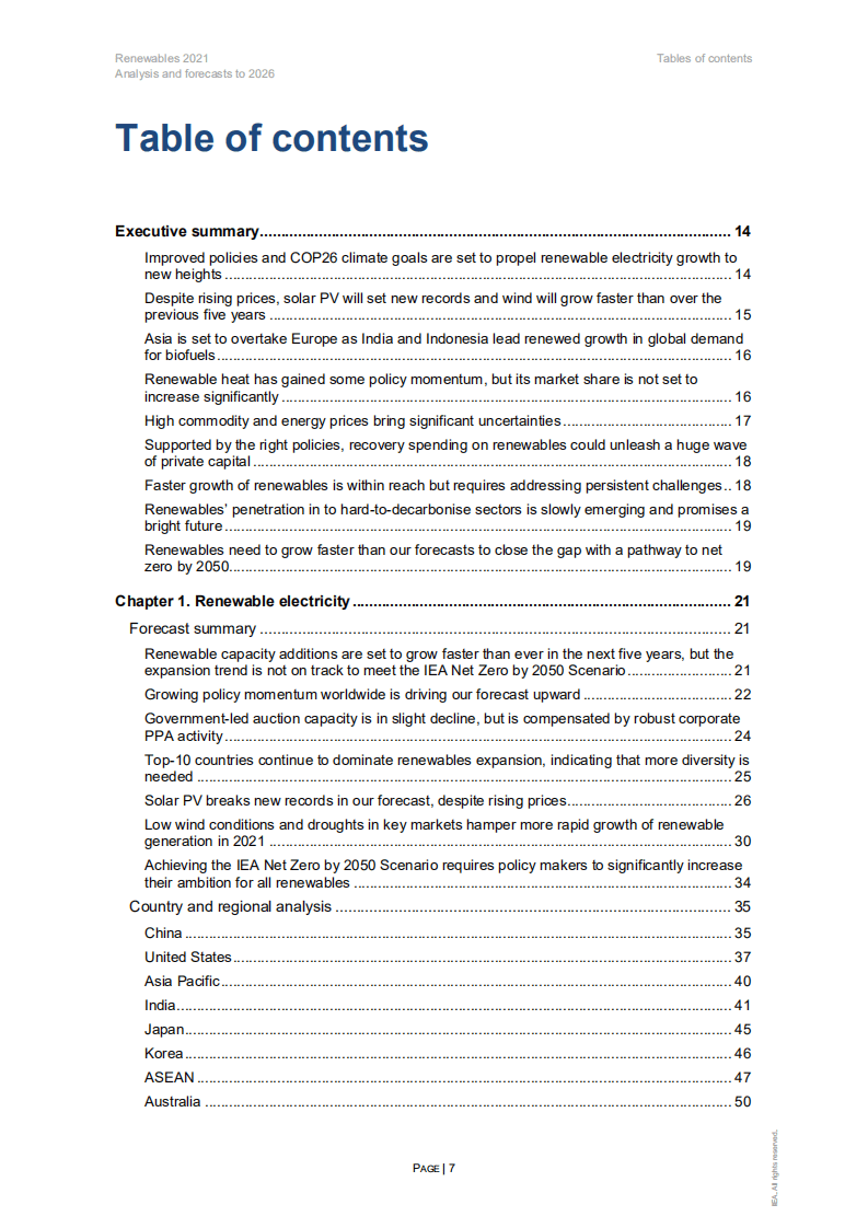 2021年可再生能源：分析与预测至2026（英）-IEA.pdf 第7页