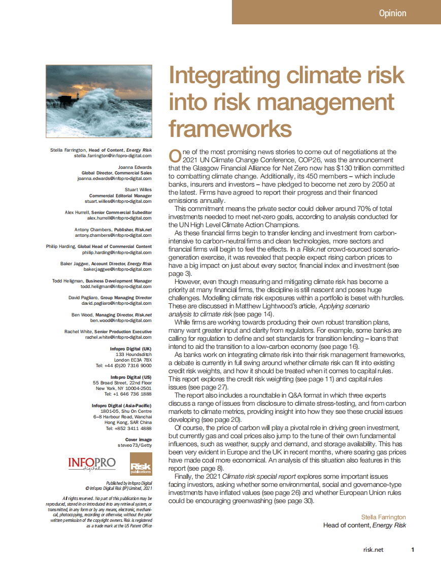 2021年气候风险特别报告（英）-Risk.net.pdf 第2页