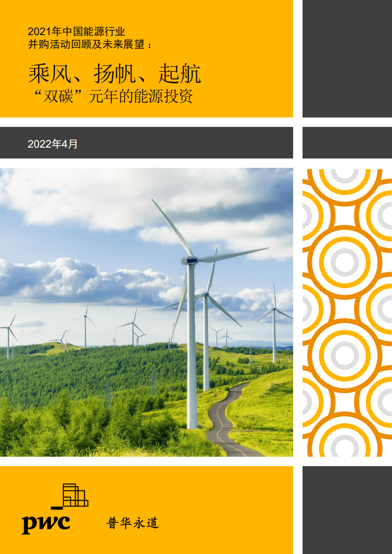2021年中国能源行业：&ldquo;双碳&rdquo;元年驱动投资热潮，扬帆起航正当时-普华永道.pdf 第1页