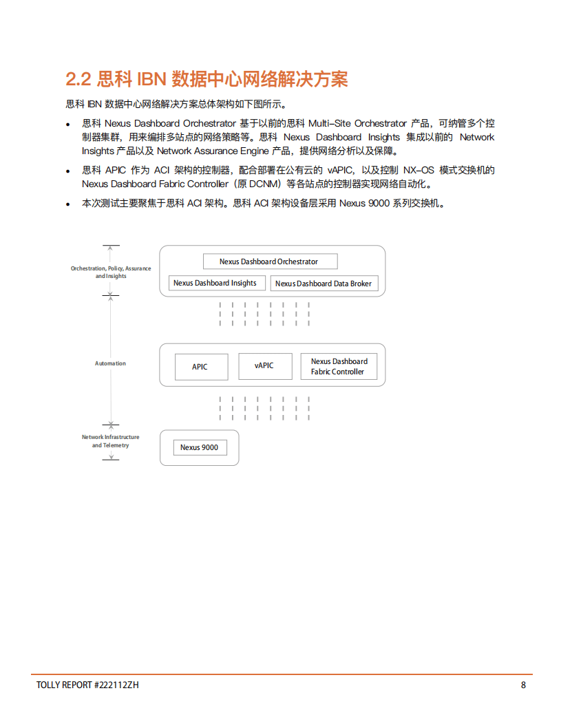 Tolly：2022数据中心自动驾驶网络对比测试报告.pdf 第8页
