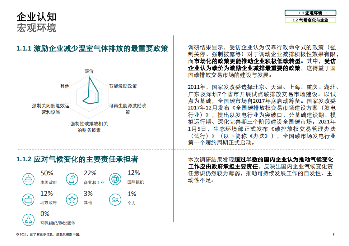 2021中国76家企业脱碳准备度报告（中国企业脱碳准备度调研报告-德勤）.pdf 第8页