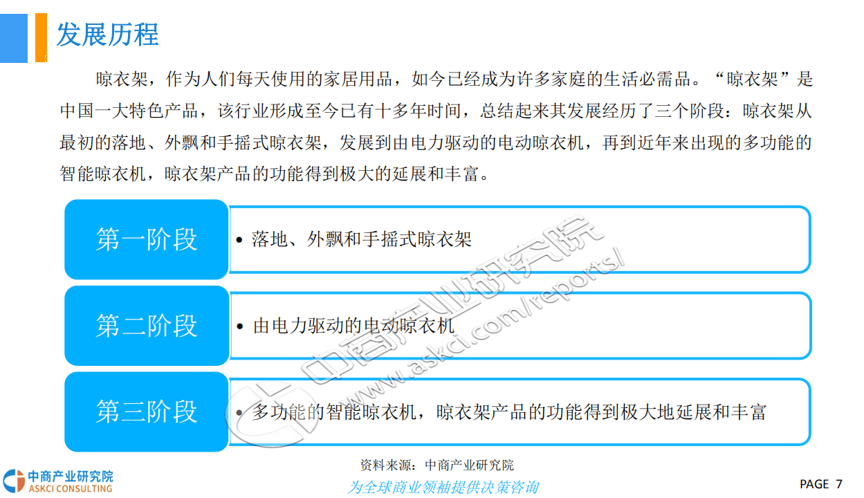 中商产业研究院：2018智能晾衣架行业市场现状及发展前景研究报告（简版）.pdf 第7页