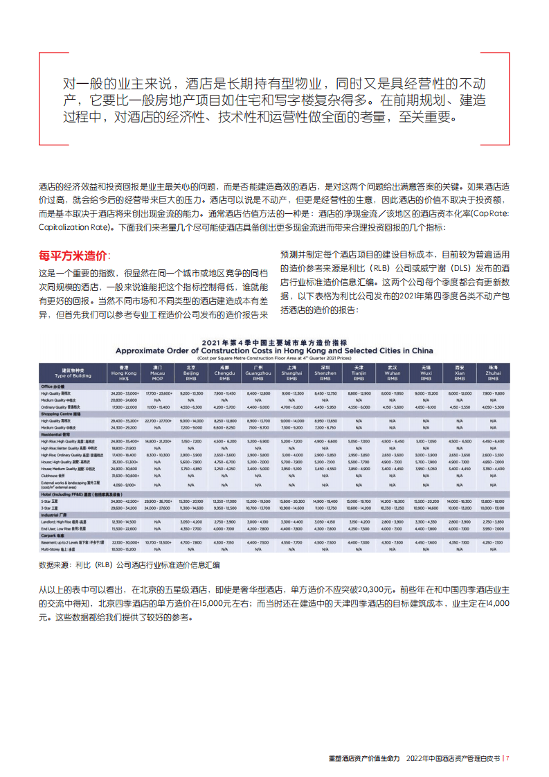仲量联行：2022年中国酒店资产管理白皮书.pdf 第7页