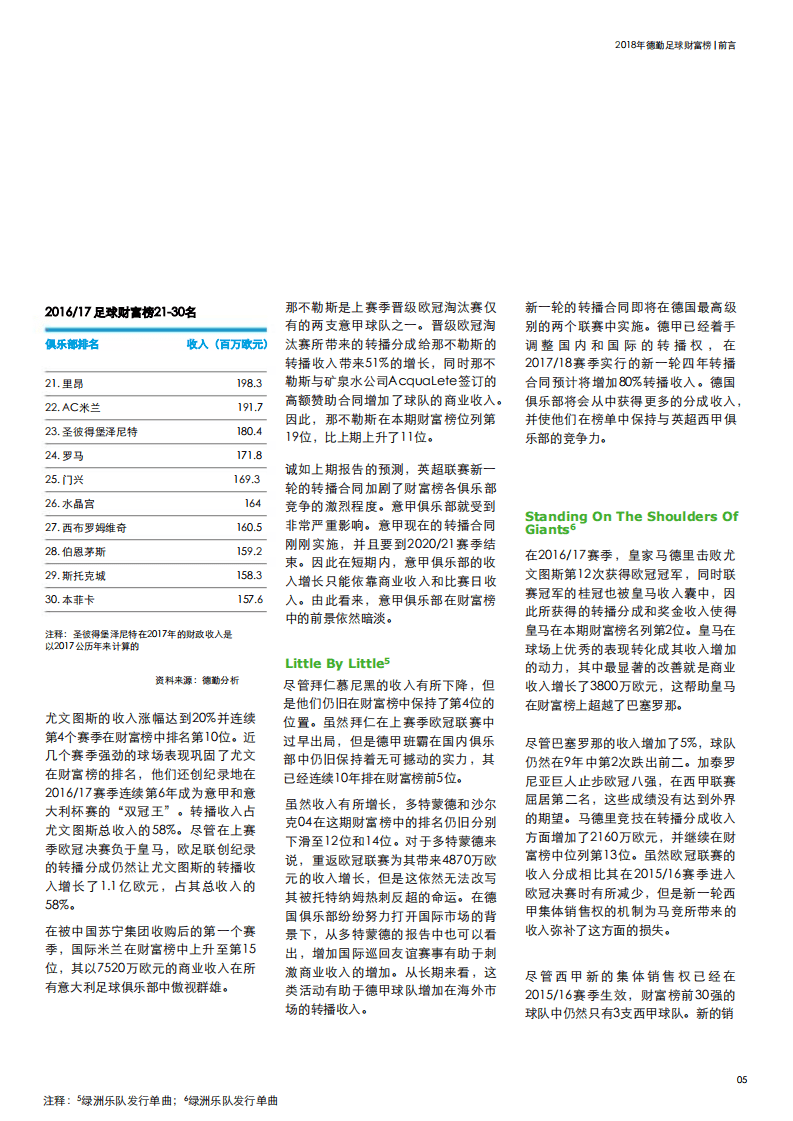 德勤：2018年德勤足球财富榜.pdf 第7页