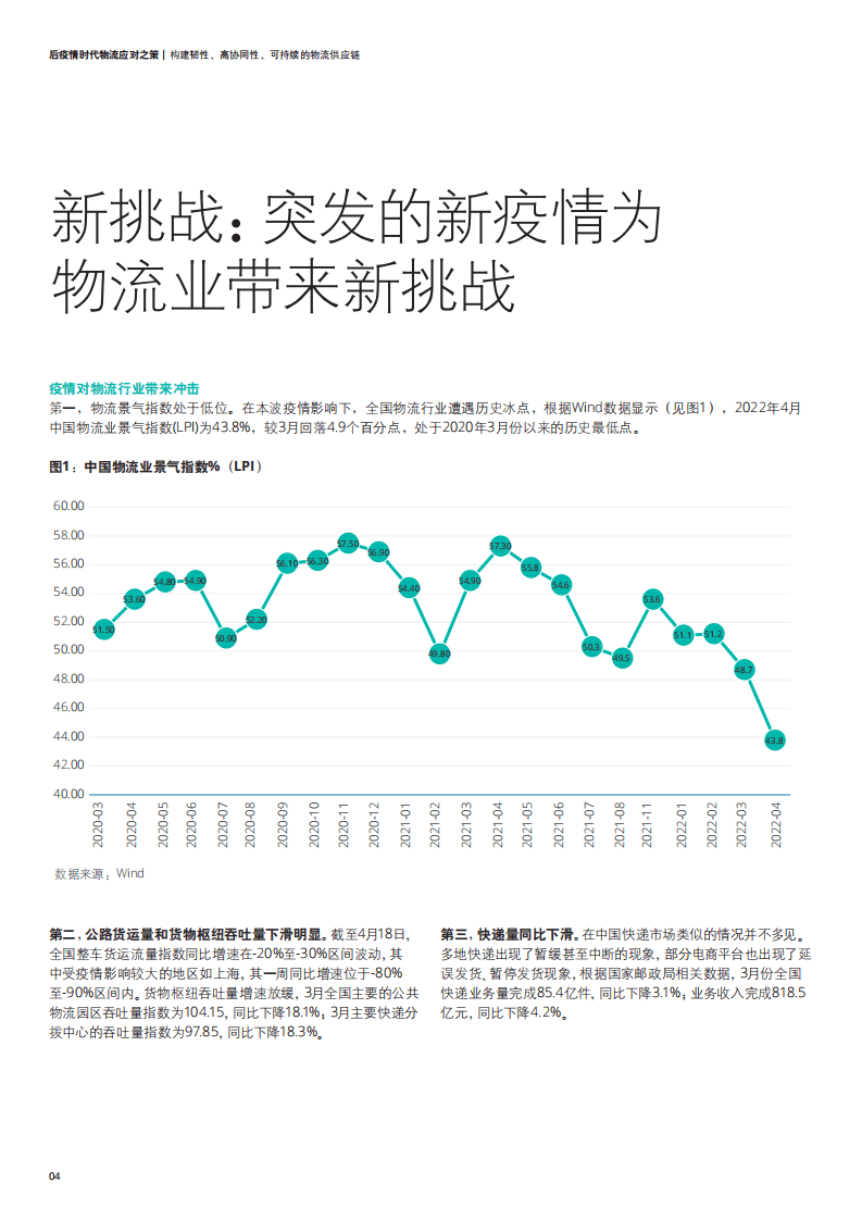 德勤：后疫情时代物流应对之策-构建韧性、高协同性、可持续的物流供应链（2022）.pdf 第4页