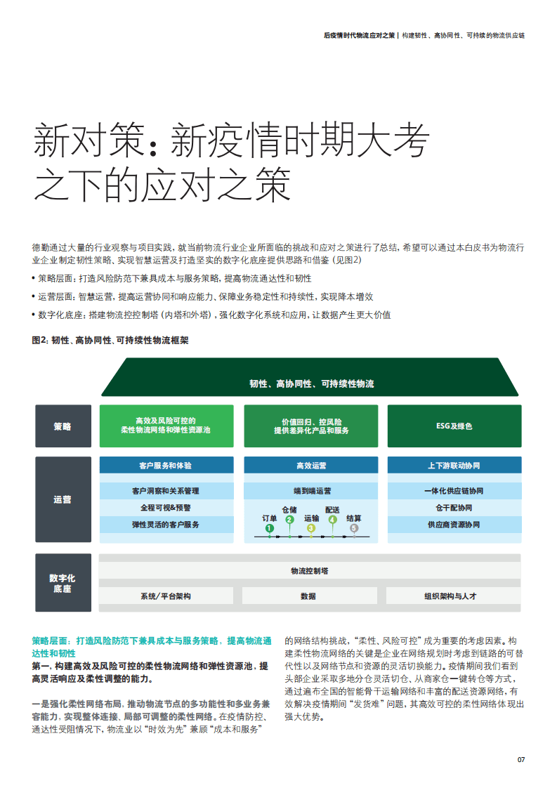 德勤：后疫情时代物流应对之策-构建韧性、高协同性、可持续的物流供应链（2022）.pdf 第7页