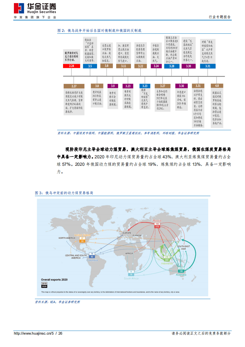后俄乌时代的煤炭贸易再平衡之一：俄煤何去何从？-华金证券.pdf 第5页