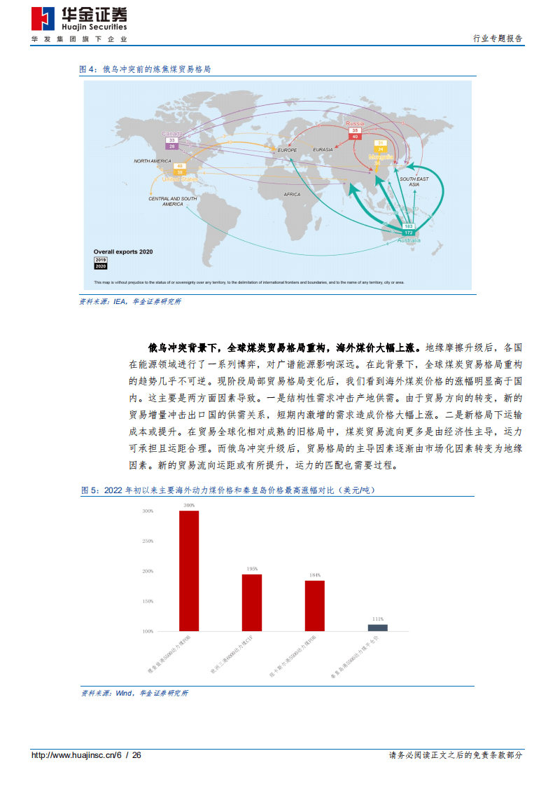 后俄乌时代的煤炭贸易再平衡之一：俄煤何去何从？-华金证券.pdf 第6页