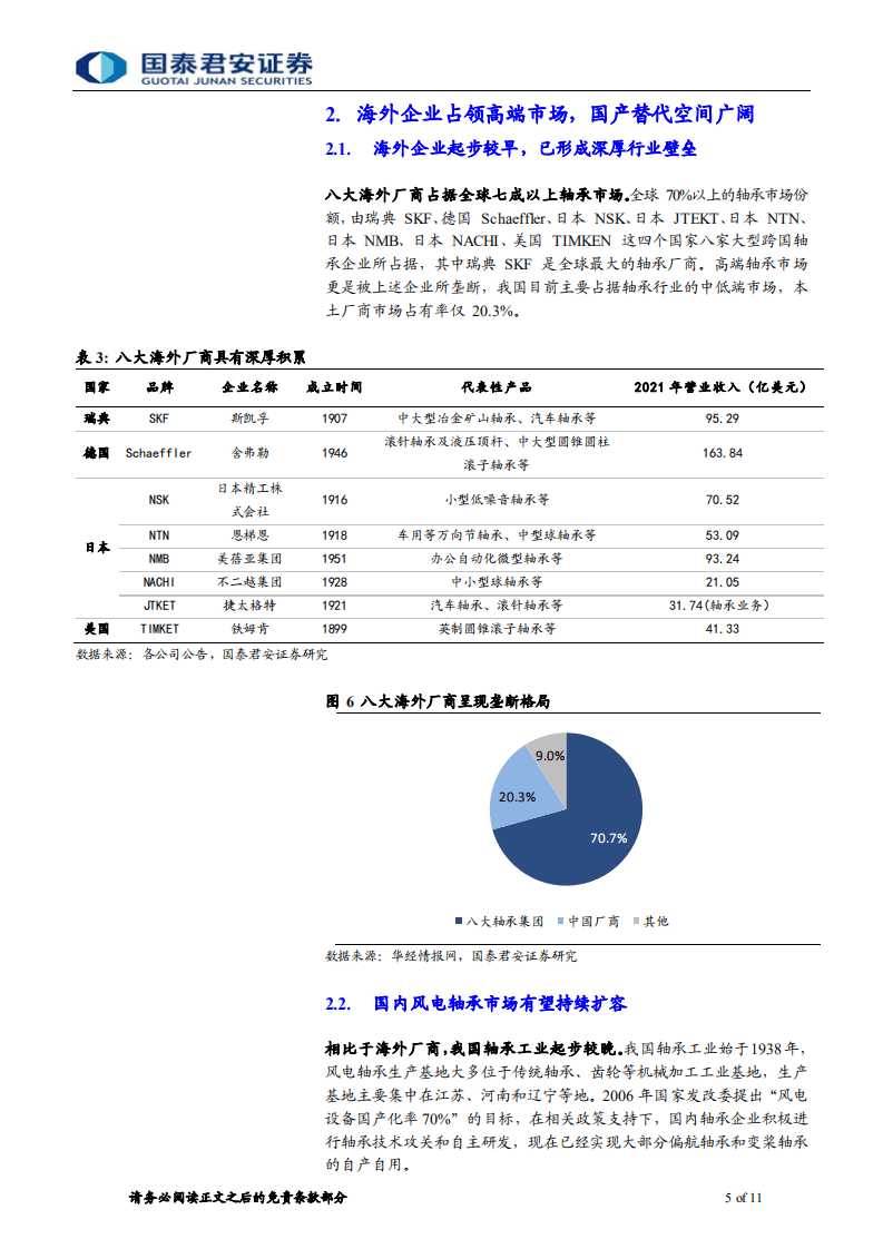 海上风电系列4：风机大型化推动技术迭代，国内轴承市场有望扩容-国泰君安.pdf 第5页