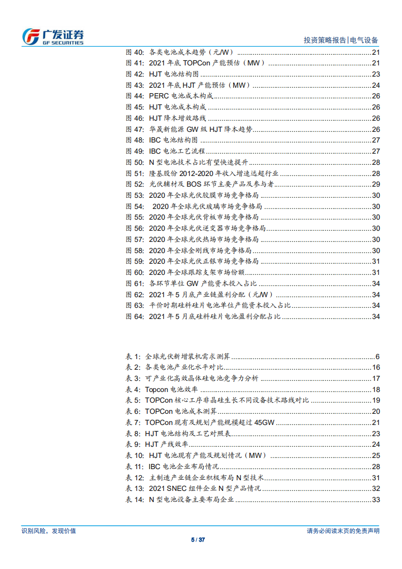 光伏行业2021年中期策略：双碳目标新时代，N型格局定收益-广发证券.pdf 第5页
