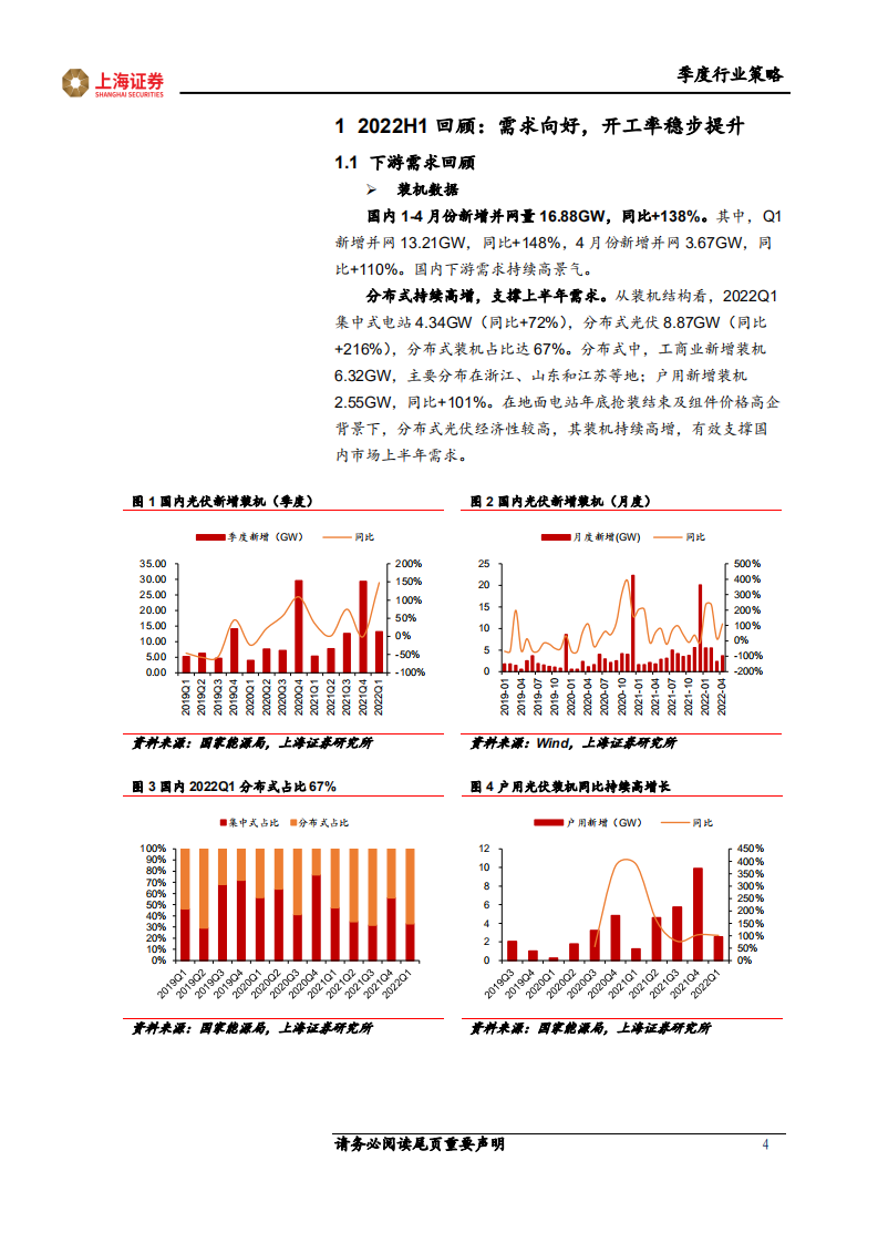 光伏行业2022年中期投资策略：需求高增，持续关注新技术与优质细分环节-上海证券.pdf 第4页