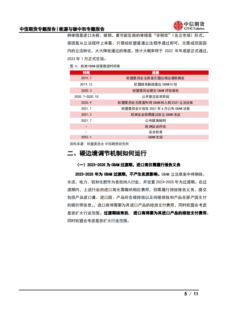 能源与碳中和专题报告：碳边境调节机制如何影响中国高耗能大宗商品出口？-中信期货.pdf 第5页