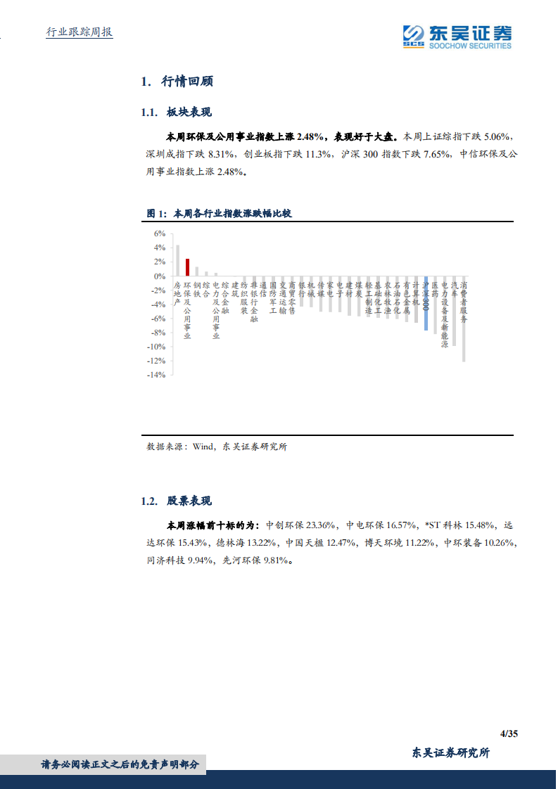 东吴证券：国务院加快建立健全绿色低碳循环发展经济体系，环保是最低估的碳中和.pdf 第4页