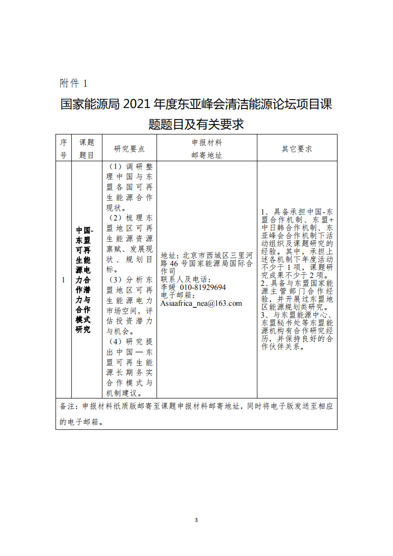东亚峰会清洁能源论坛项目课题招标.pdf 第3页