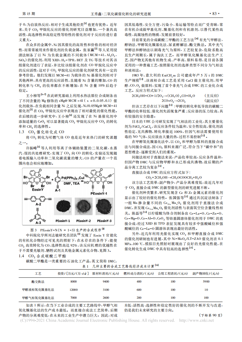 二氧化碳催化转化的研究进展_王秀鑫.pdf 第2页