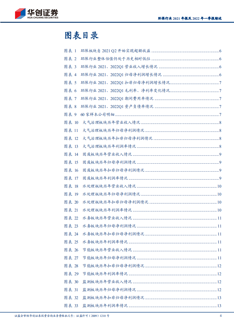 环保行业2021年报及2022年一季报综述：低估值与确定性中的新机遇-华创证券.pdf 第4页
