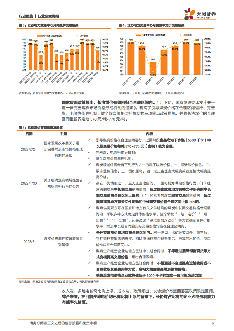 天风问答系列：当前时点如何看电力各细分板块？-天风证券.pdf 第6页