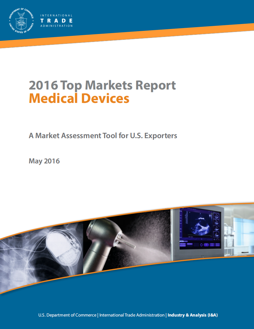 美国商务部（USDC）：2016年美国医疗器械市场报告（英文版）.pdf 第1页