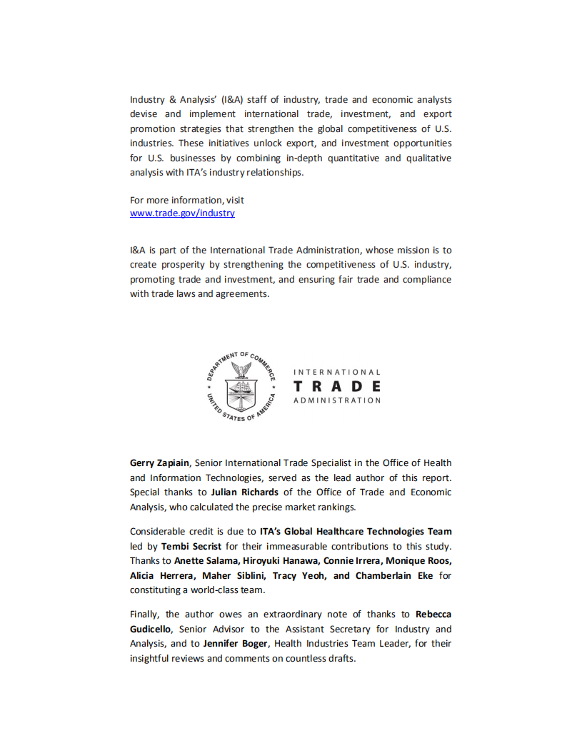 美国商务部（USDC）：2016年美国医疗器械市场报告（英文版）.pdf 第2页