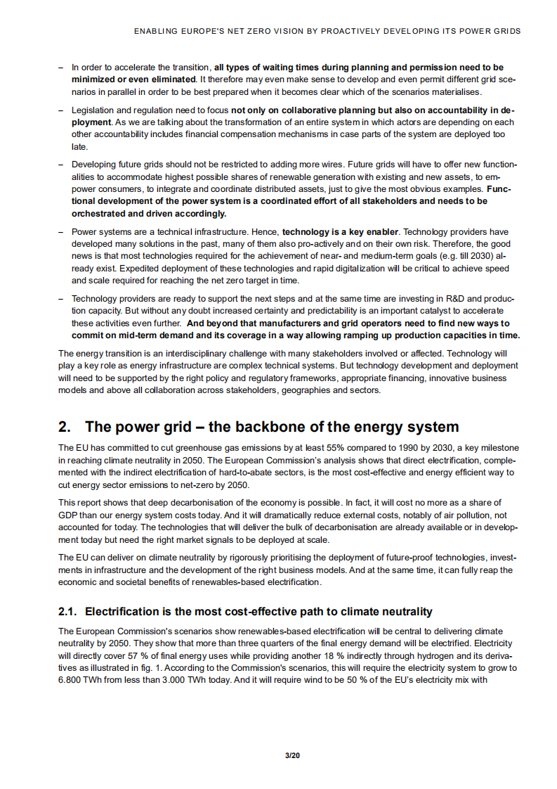 欧洲风能协会（Wind Europe）：通过积极发展电网实现欧洲净零愿景（英文版）.pdf 第4页