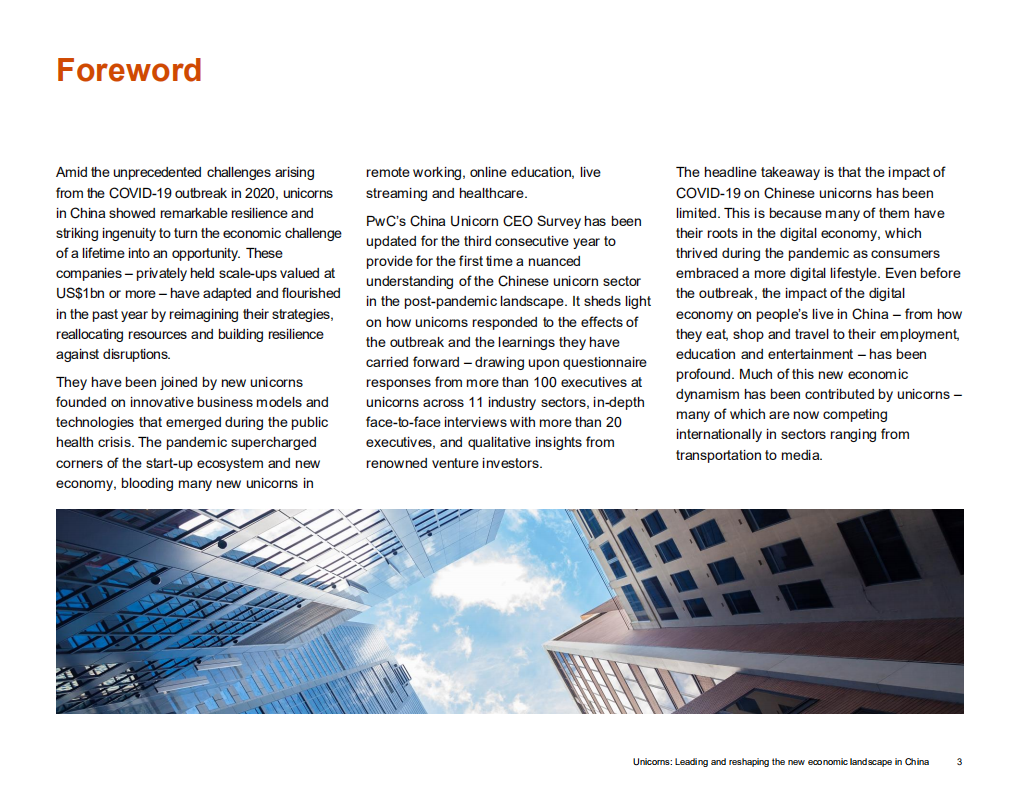 普华永道（PwC）：2020年中国独角兽CEO调研报告-引领新经济 重塑新格局（英文版）.pdf 第3页