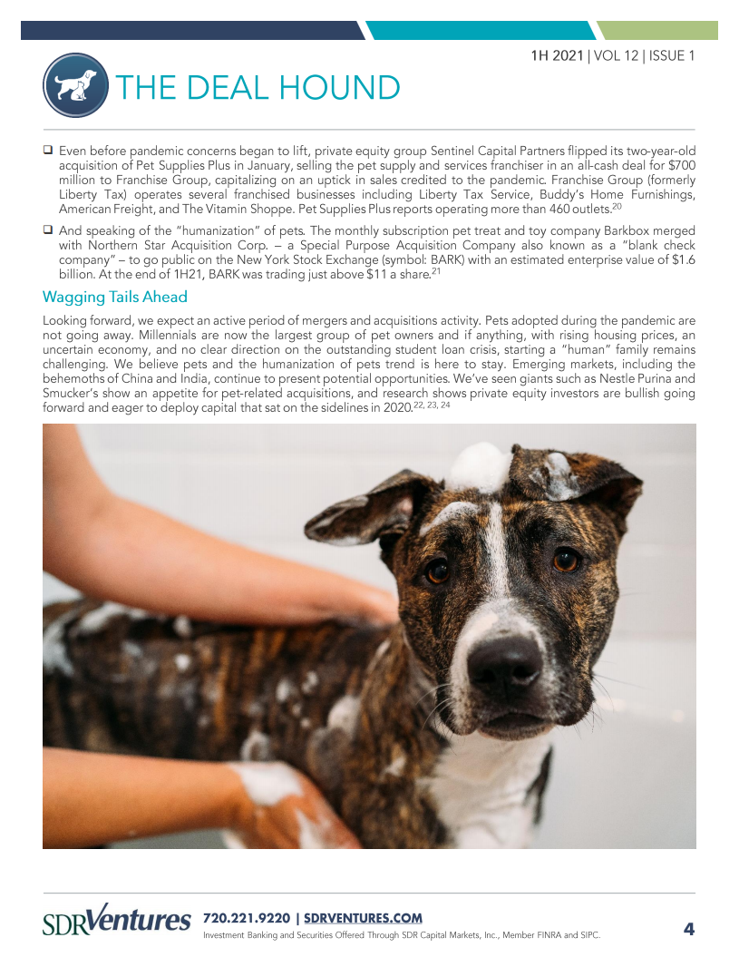 SDR Ventures：2021年上半年宠物行业报告-并购活动、资本市场状况及当前趋势分析（英文版）.pdf 第4页