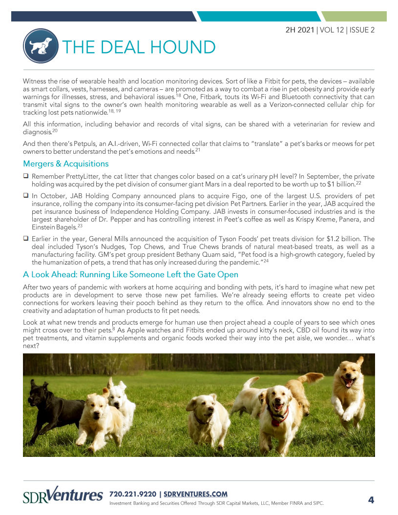 SDR Ventures：2021年下半年宠物行业报告-并购活动、资本市场状况及当前趋势分析（英文版）.pdf 第4页