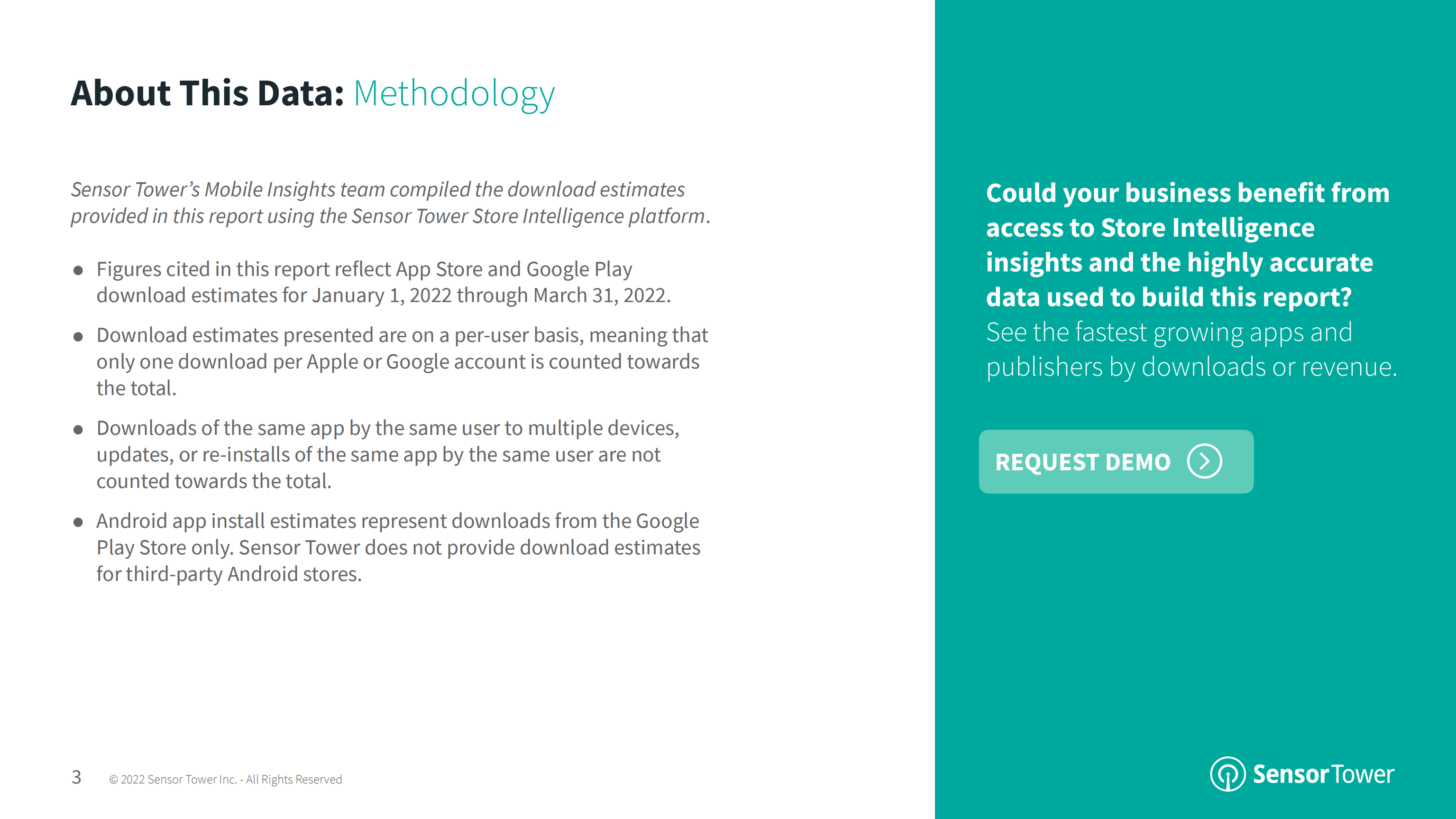 Sensor Tower：2022年第一季度移动应用商店数据分析报告（英文版）.pdf 第3页