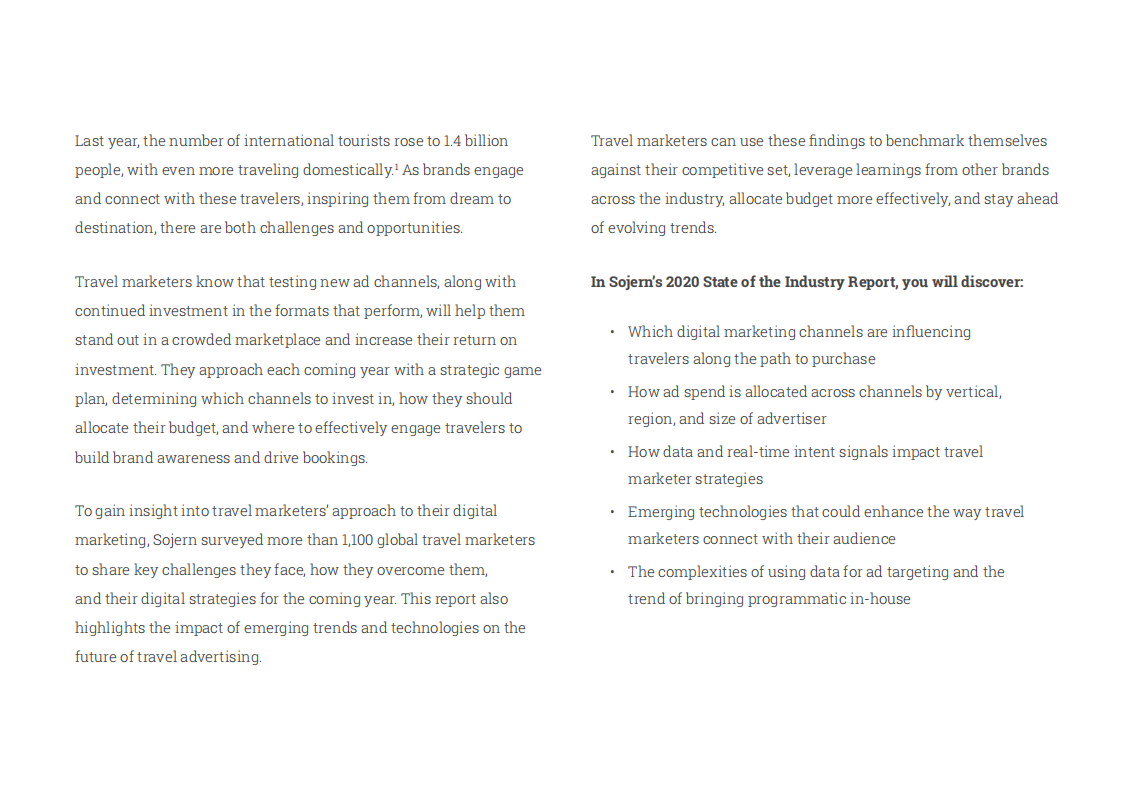 Sojern：2020年全球旅游广告行业发展现状与趋势报告（英文版）.pdf 第2页