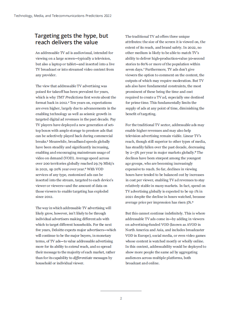 德勤（Deloitte）：可寻址电视广告-瞄准受众（英文版）.pdf 第2页