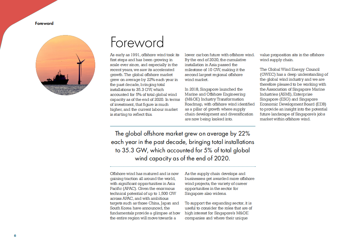 全球风能理事会（GWEC）：新加坡海洋及近海工程（M&OE）行业的海上风电路线图（英文版）.pdf 第6页
