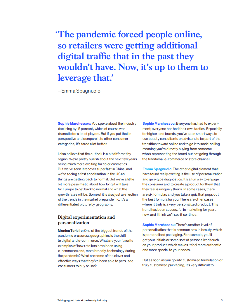 麦肯锡（McKinsey）：2021年美容行业分析报告（英文版）.pdf 第3页