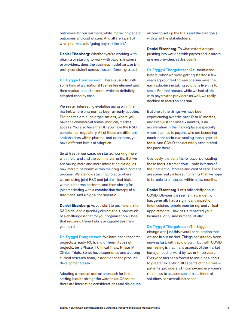 麦肯锡（McKinsey）：数字健康-游戏化能否成为疾病管理的制胜战略？（英文版）.pdf 第5页