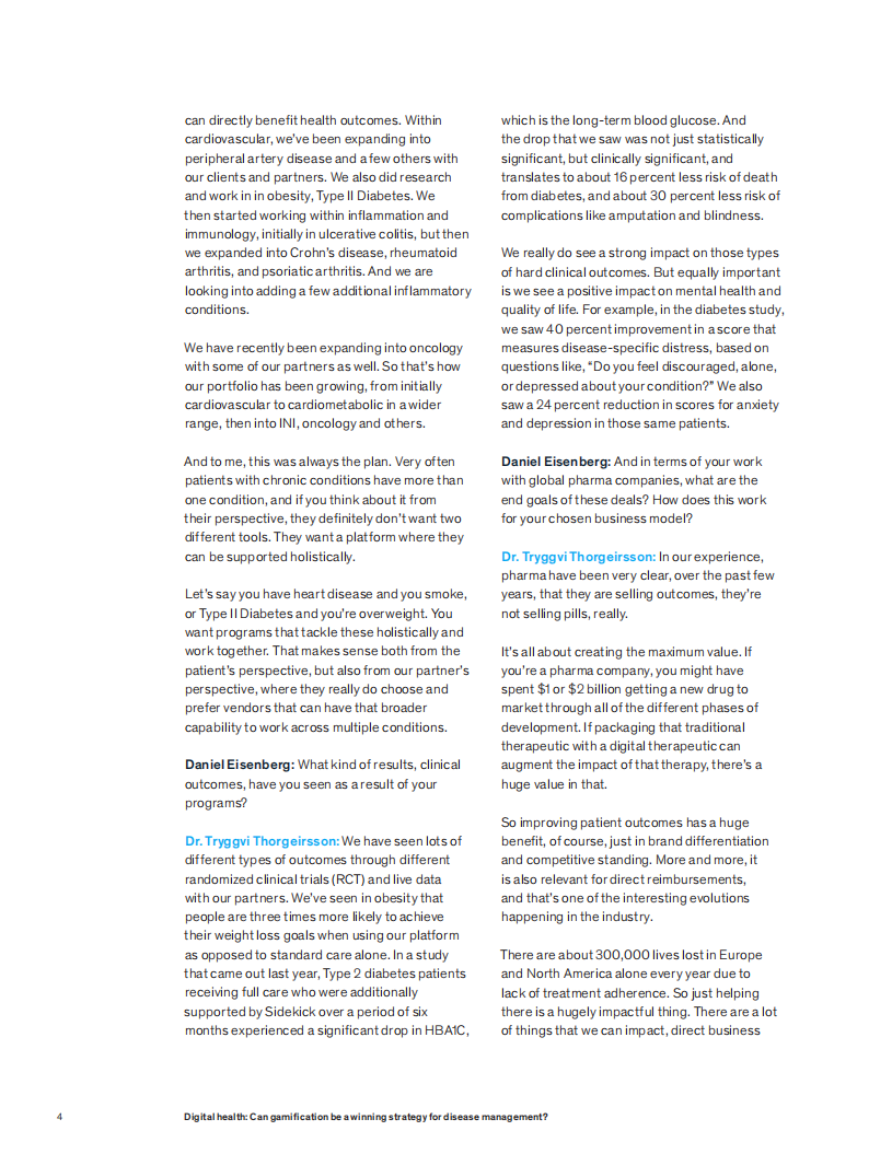 麦肯锡（McKinsey）：数字健康-游戏化能否成为疾病管理的制胜战略？（英文版）.pdf 第4页
