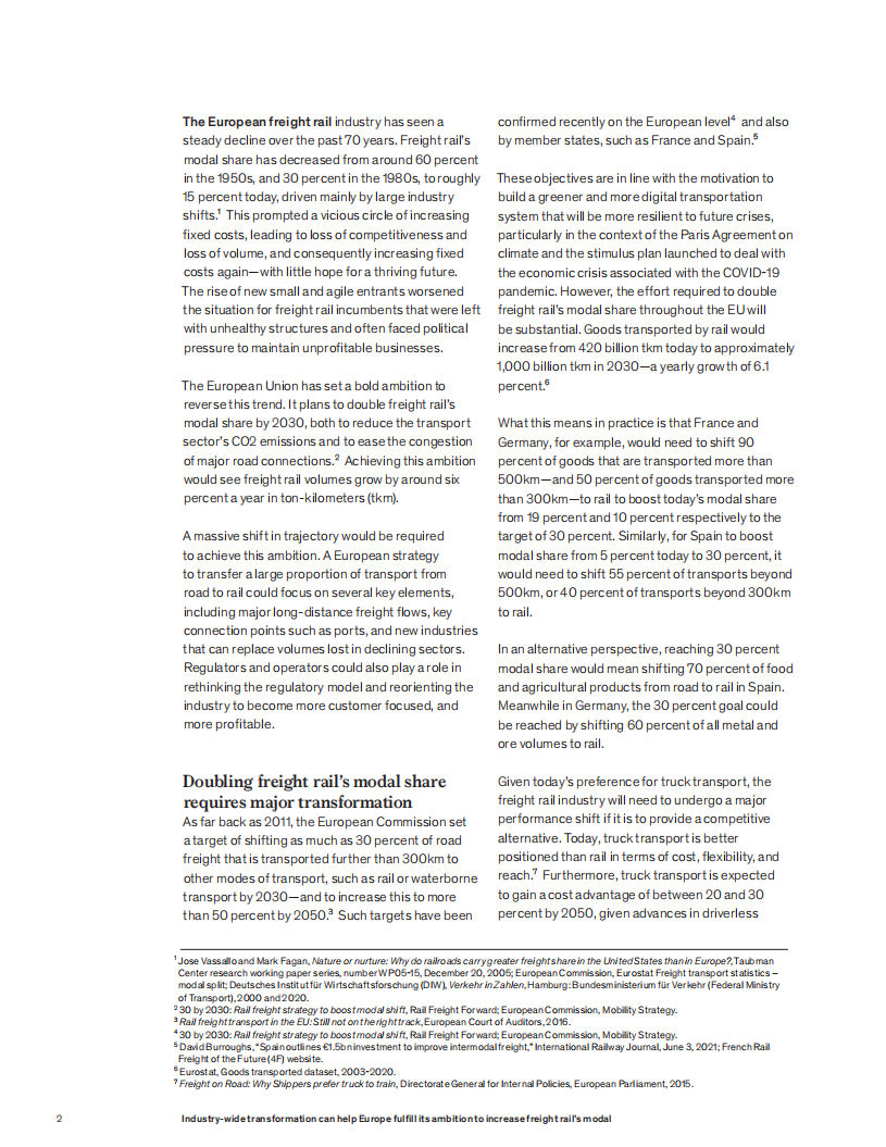 麦肯锡（McKinsey）：提振欧洲铁路货运的大胆举措（英文版）.pdf 第2页