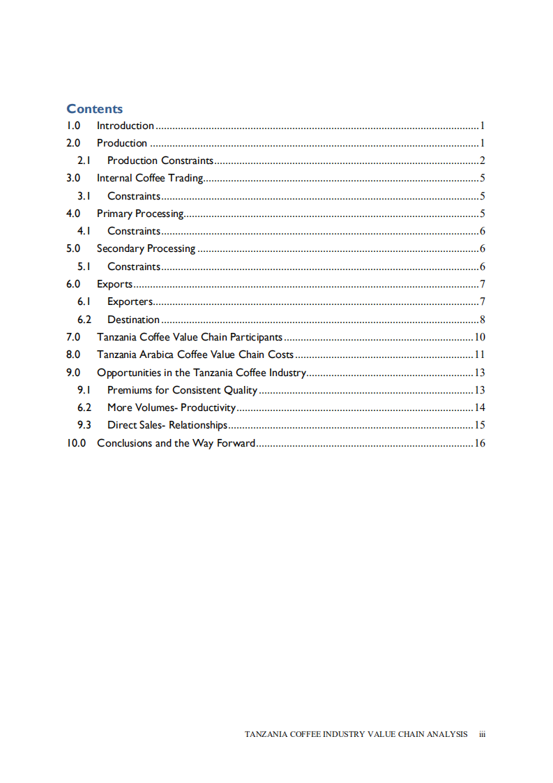 USAID：坦桑尼亚咖啡产业价值链分析报告（英文版）.pdf 第3页