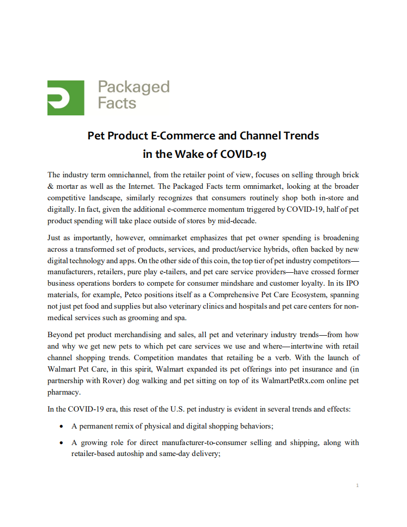 Packaged Facts：后疫情时代的宠物产品电商及渠道趋势（英文版）.pdf 第2页