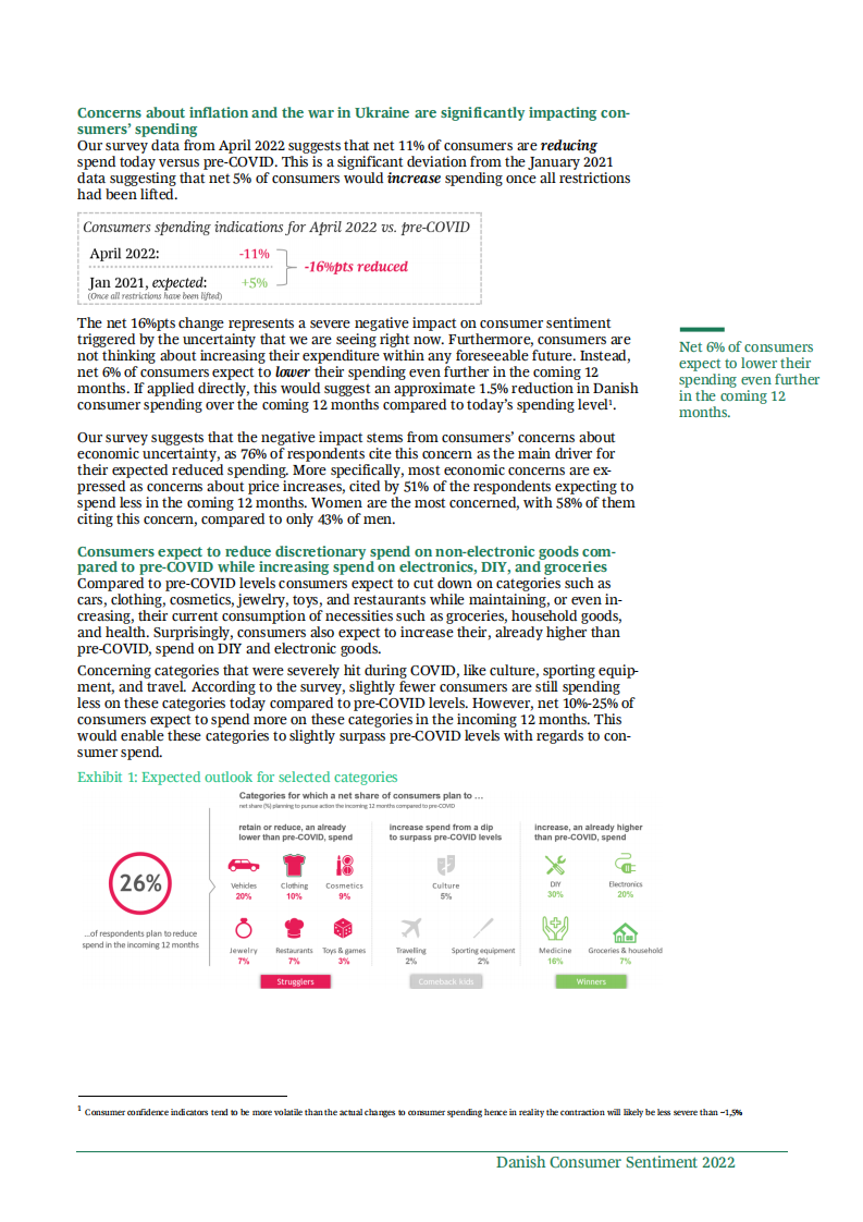 波士顿咨询（BCG）： 2022年4月丹麦消费者情绪系列报告-评估通货膨胀和乌克兰冲突的影响（英文版）.pdf 第3页