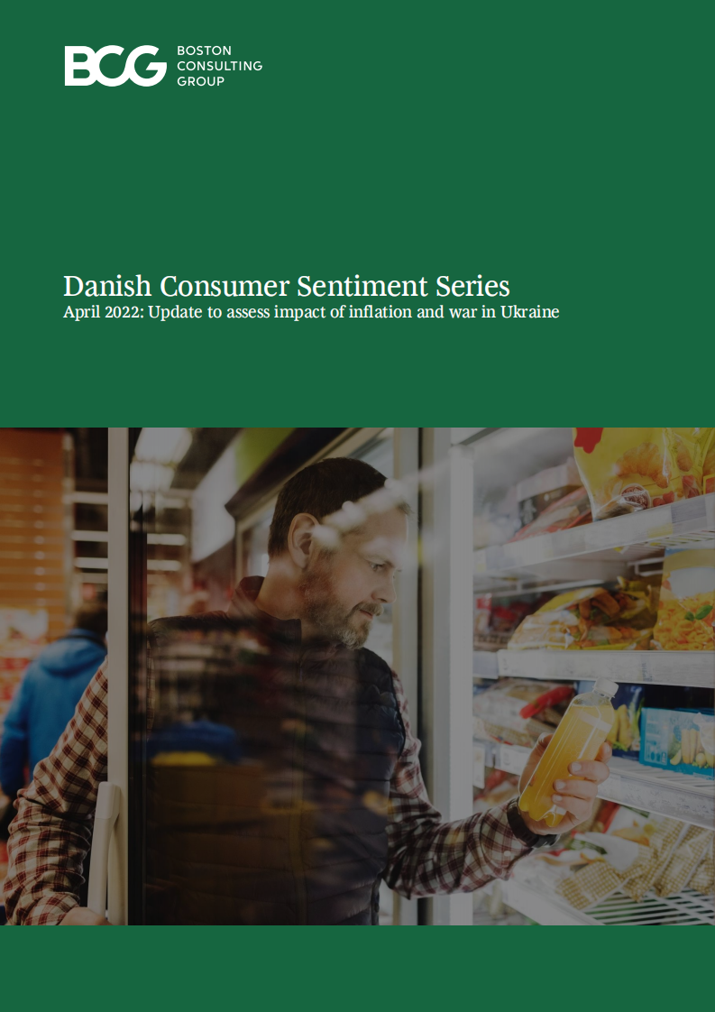 波士顿咨询（BCG）： 2022年4月丹麦消费者情绪系列报告-评估通货膨胀和乌克兰冲突的影响（英文版）.pdf 第1页