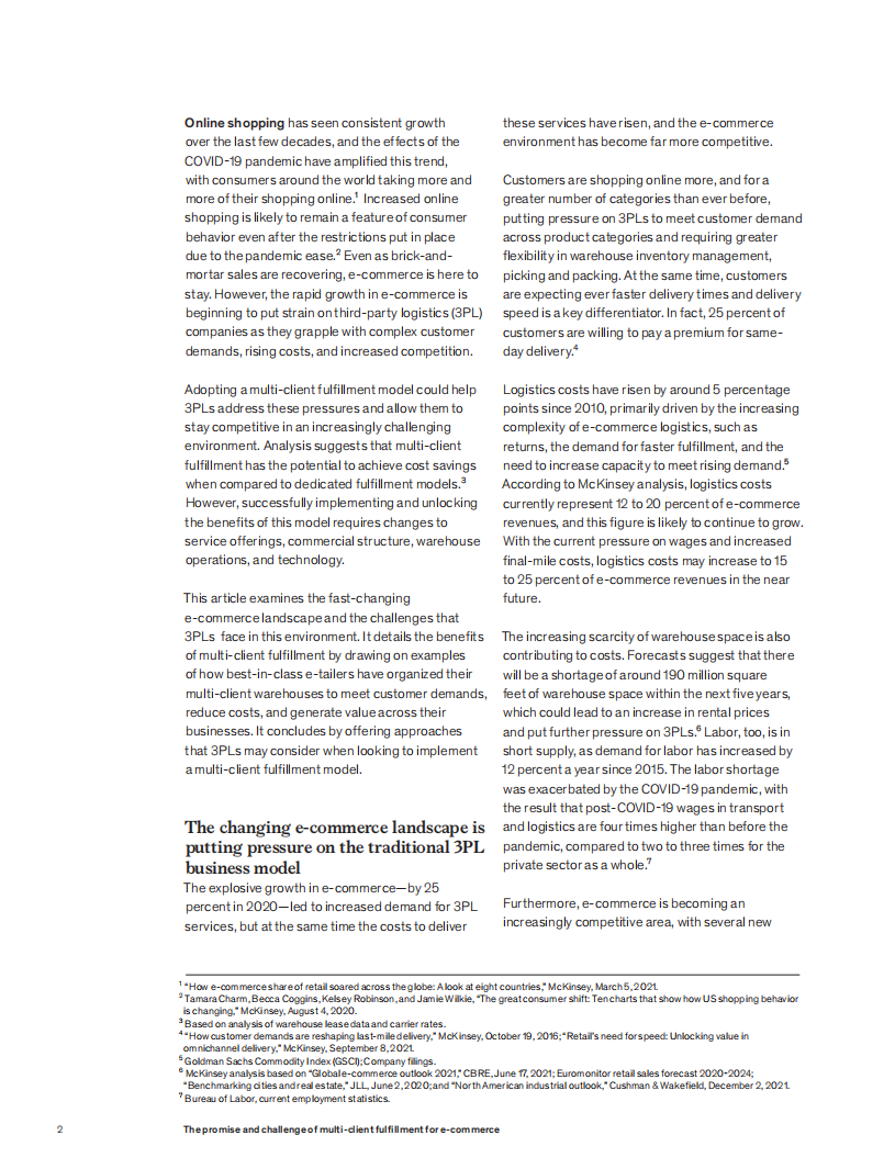 麦肯锡（McKinsey）：2022年电子商务多客户端订单履行的承诺与挑战分析报告（英文版）.pdf 第2页