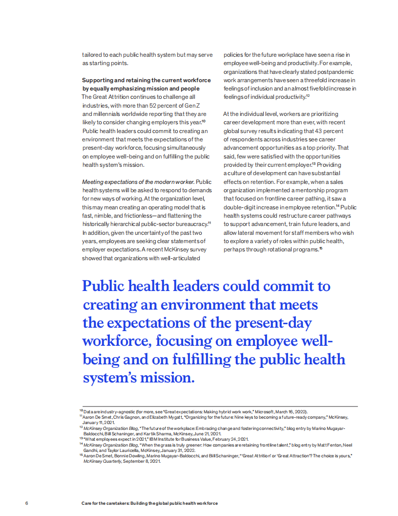 麦肯锡（McKinsey）：关爱医护人员-建设全球公共卫生人才队伍（英文版）.pdf 第6页