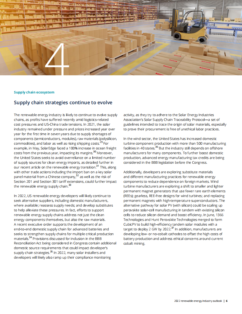 德勤（Deloitte）：2022年可再生能源展望报告（英文版）.pdf 第6页