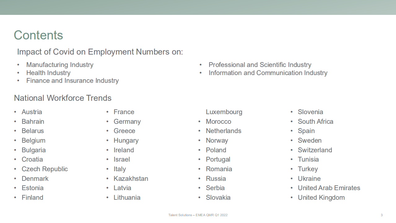 万宝盛华（ManpowerGroup）：2022年第一季度欧洲、中东和非洲就业市场报告（英文版）.pdf 第3页