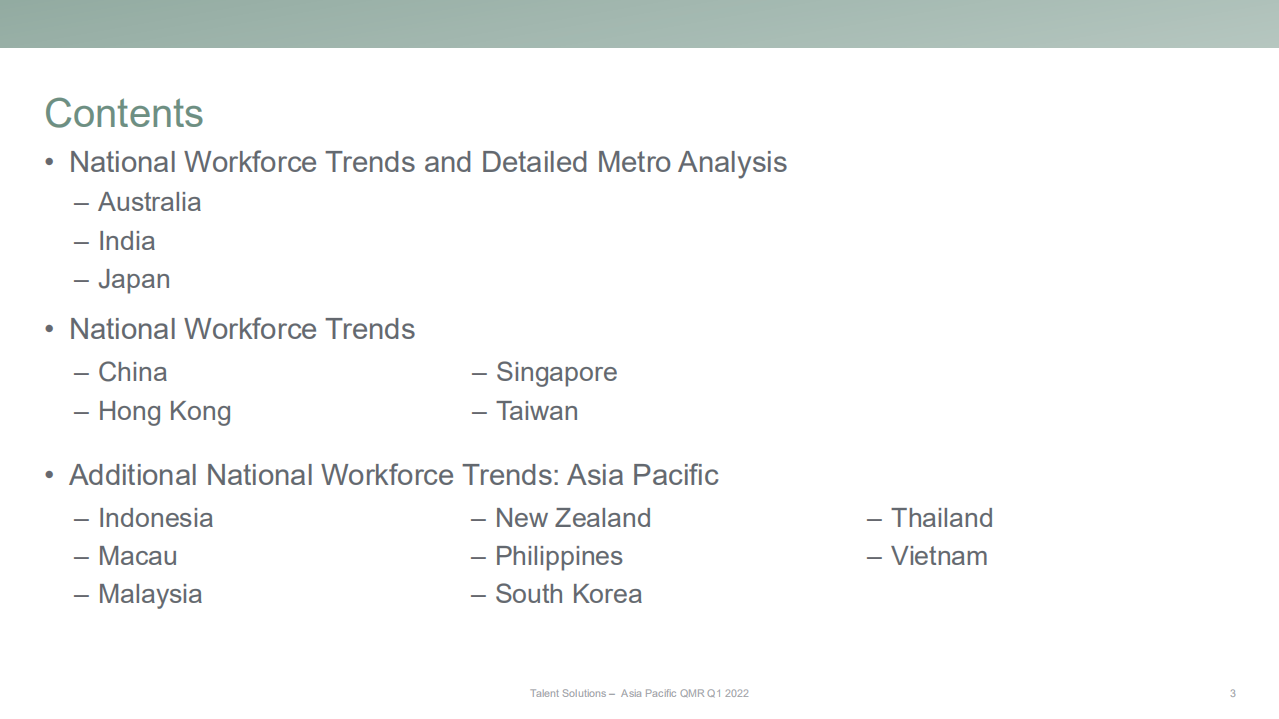 万宝盛华（ManpowerGroup）：2022年第一季度亚太地区就业市场报告（英文版）.pdf 第3页