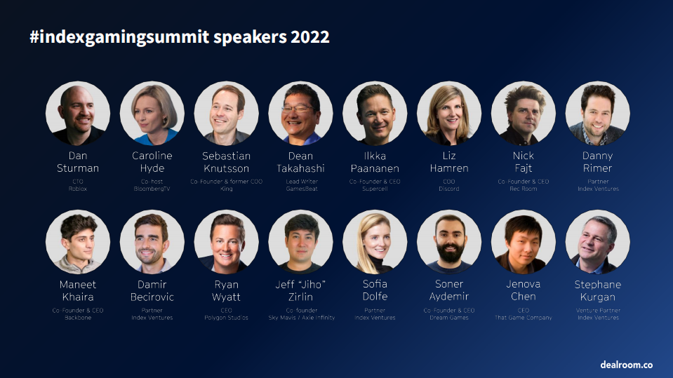 Dealroom & Index Ventures：2022年上半年游戏领域融资情况更新报告（英文版）.pdf 第2页