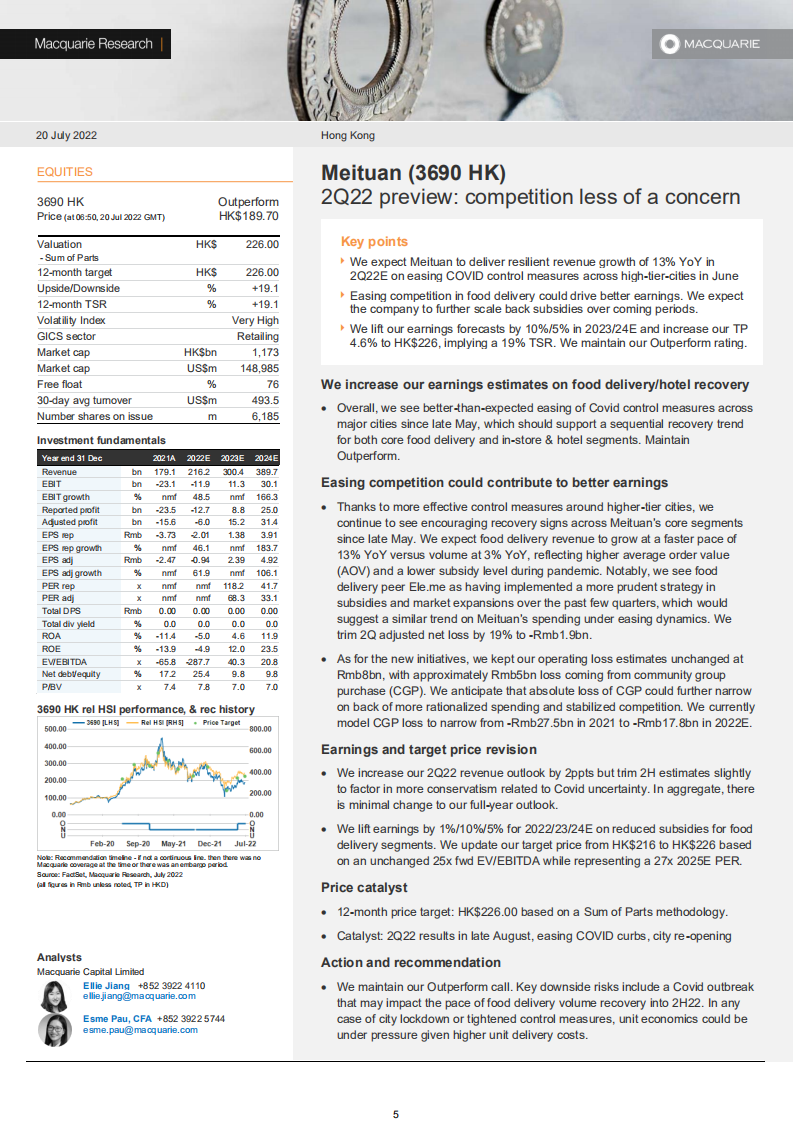 Macquarie：亚洲投资重点-2022年中国纺织品和鞋类市场分析报告（英文版）.pdf 第5页