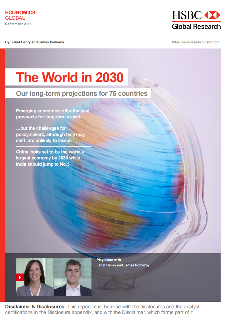 汇丰银行（HSBC）：2030年世界经济展望报告-对75个国家的长期预测（英文版）.pdf 第1页
