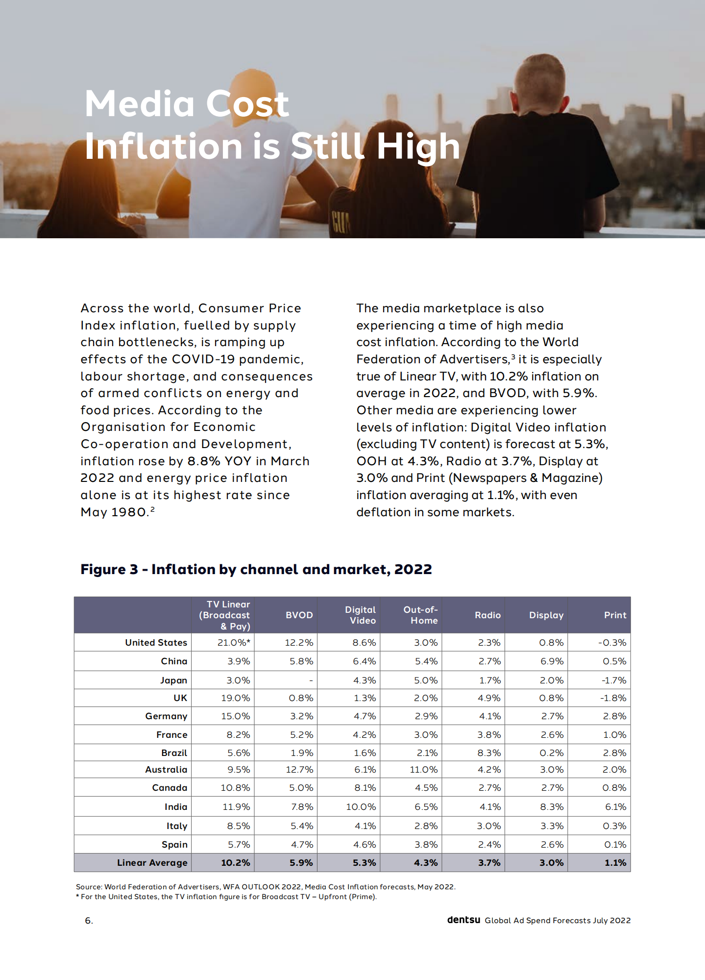 电通（Dentsu）：2022年7月全球广告支出预测报告（英文版）.pdf 第6页