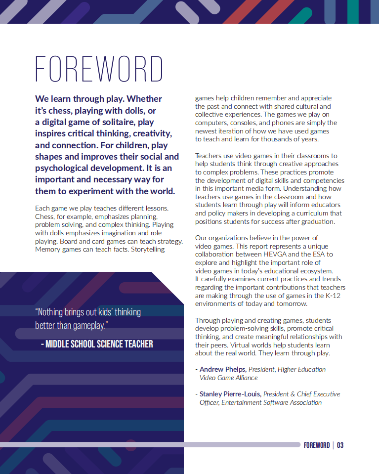 高等教育游戏联盟（HEVGA）& ESA：视频游戏在K-12教育中的好处（英文版）.pdf 第3页